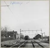 Järnvägsövergång vid Källstorp Norra på linjen mellan Axelvold och Svalöv.