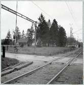 Järnvägsövergång vid Vankiva på linjen mellan Mala och Hässleholm.