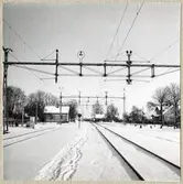 Järnvägsövergång vid Ödåkra på linjen mellan Helsingborg och Kattarp.