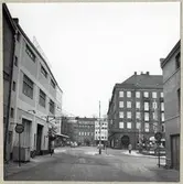 Järnvägsövergång vid Roskildegatan i Helsingborg på linjen mellan färjestationen och Ödåkra.