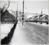Järnvägsövergång vid Östergatan i Åstorp, på sträckan mellan Kvidinge och Åstorp.