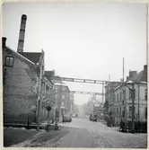 Järnvägsövergång vid Bryggaregatan i Helsingborg på linjen mellan Helsingborg C och Ramlösa.