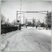 Järnvägsövergång.