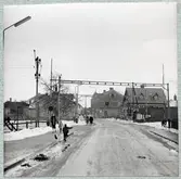 Järnvägsövergång vid Bruksgatan i Höganäs.