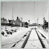 Järnvägsövergång.