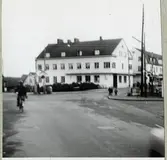 Järnvägsövergång vid Storgatan i Örkelljunga, på sträckan mellan Åsljunga och Eket.