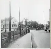 Järnvägsövergång vid Storgatan i Örkelljunga, på sträckan mellan Åsljunga och Eket.