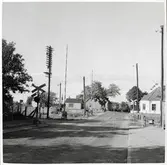 Järnvägsövergång i norra Alstad.