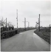 Järnvägsövergång vid Oxievägen.