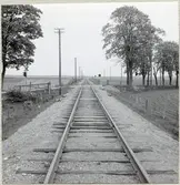 Järnvägsövergång vid Oxievägen.