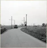 Järnvägsövergång vid Oxievägen.