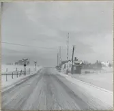 Järnvägsövergång vid Hyltarp banvaktstuga.