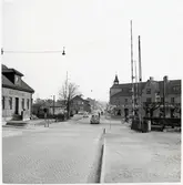 Järnvägsövergång vid Kyrkogatan i Skurup.