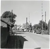 Järnvägsövergång vid Börringevägen på linjen mellan Klågerup och Svedala.