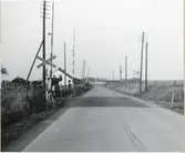 Järnvägsövergång i Kristineberg.