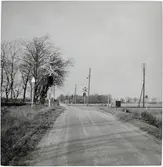 Järnvägsövergång vid hållplatsen Trydeholm.