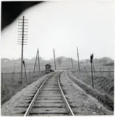 Järnvägsövergång vid Mellby, på sträckan mellan Vitaby och S:t Olof.