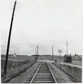 Södra järnvägsövergången vid Blästorp, på sträckan mellan Hammenhög och Borrby.