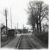Järnvägsövergång vid Östra Hobyvägen i Borrby, på sträckan mellan Hammenhög och Borrby.