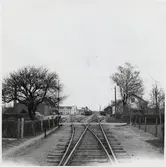 Järnvägsövergång väster om Löderup station.