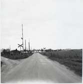 Järnvägsövergång öster om Glemmingebro station, på sträckan mellan Hedvigsdal och Köpingebro.