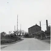 Järnvägsövergång vid Dalby på sträckan mellan Dalby och  Önneslöv.