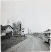 Järnvägsövergång vid Krutladan, på sträckan mellan Björnstorp och Veberöd.