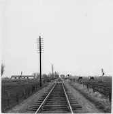 Järnvägsövergång i Sextorp, på sträckan mellan Gärsnäs och Östra Tommarp.