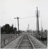 Järnvägsövergång vid Gladsaxvägen i Tommarp, på sträckan mellan Gärsnäs och Järrestad.