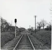 Järnvägsövergång vid Tegelbruksvägen i Simrishamn, på sträckan mellan Järrestad och Simrishamn.