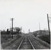 Järnvägsövergång vid Tegelbruksvägen i Simrishamn, på sträckan mellan Järrestad och Simrishamn.