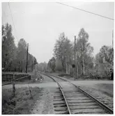 Järnvägsövergång i Hylta på sträckan mellan Sibbhult och Immeln.