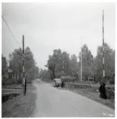 Järnvägsövergång i Hylta på sträckan mellan Sibbhult och Immeln.