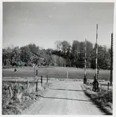 Järnvägsövergång vid Gårrö, på sträckan mellan Arkelstorp och Österslöv.