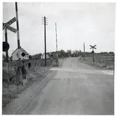 Järnvägsövergång vid Balsby, på sträckan mellan Österslöv och Kristianstad.