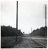 Järnvägsövergång vid Everöds Fure, på sträckan mellan Gärds Köpinge och Everöd.