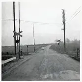 Järnvägsövergång vid Olseröd, på sträckan mellan Degeberga och Brösarp.