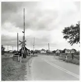 Järnvägsövergång vid Åhusvägen, på sträckan mellan Kristianstad och Rinkaby.