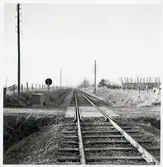 Järnvägsövergång vid Klabbarp, på sträckan mellan Långebro och Ovesholm.