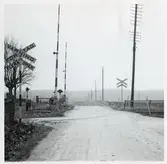 Järnvägsövergång vid Kungshult, på sträckan mellan Eslöv och Långebro.