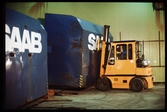 Förflyttning av SAAB-container.