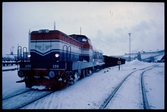 Statens Järnvägar, SJ T43 233 med godståg.