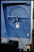 Öppningsreglage på godsvagn.