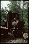 Gammalt ånglok spårvidd 600 mm.