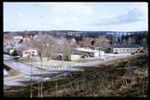 Bild tagen 1995 över det område där den då planerade järnvägsstationen i Strängnäs skulle uppföras.