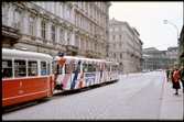 Spårvagnstrafik i Wien, Österrike.