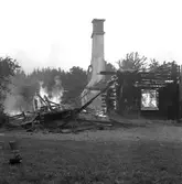 Åsknedslag i Glanshammar.
25 juli 1958.