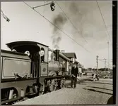 Från Trafikaktiebolaget Grängesberg - Oxelösunds Järnvägar, TGOJ:s styrelseresa maj 1956. Oxelösund - Flen - Västmanlands Järnväg, OFWJ A 8.