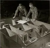 Tillverkning av Götvagn i Trafikaktiebolaget Grängesberg - Oxelösunds Järnvägar, TGOJ verkstad för Oxelösund Järnverk.