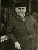 David Eriksson vid Trafikaktiebolaget Grängesberg - Oxelösunds Järnvägar, TGOJ verkstad i Kopparberg.